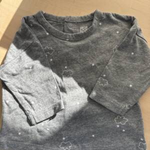 T-shirt ML gris nuages 3 mois La Redoute