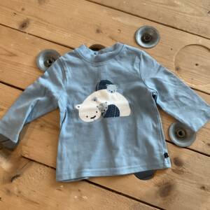 T-shirt longues manches ours Obaïbi 0-3 mois