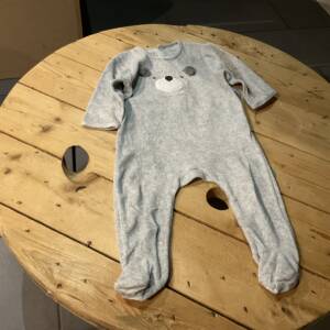 Pyjama polaire ours gris Kiabi 6-12 mois