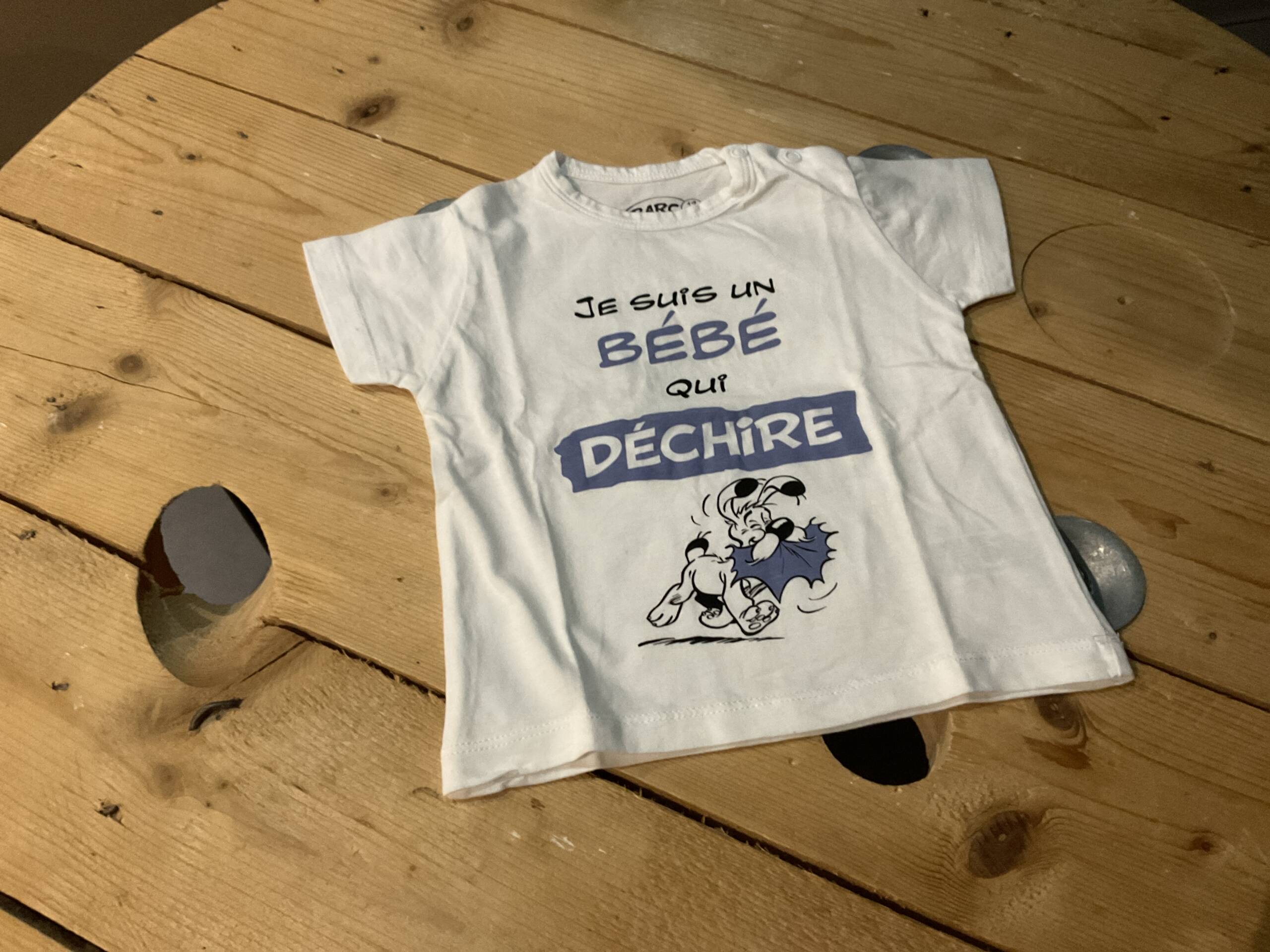 T-shirt bébé qui déchire Sans marque 6-12 mois