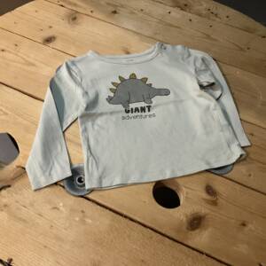 T-shirt manches longues dinosaure Kiabi 6-12 mois