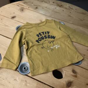 T-shirt manches longues poussin Kiabi 6-12 mois