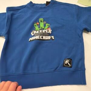 Pull bleu minecraft / Zara / 6-7 ans Zara 5-6 ans