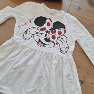 Robe blanche minnie taille 98cm