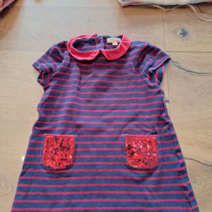 Robe lignée robe et bleue taille 4 ans du pareil au même