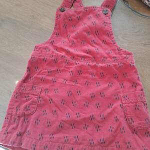 Robe salopette rose 92 cm